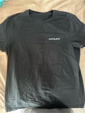 Alphalete Black Short Sleeve Logo Tee